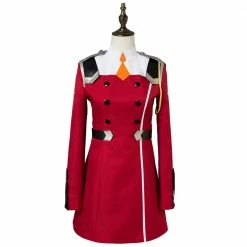 Auscosplay DARLING 02 Zero Two Red Dress Cosplay Costume Anime Costume
