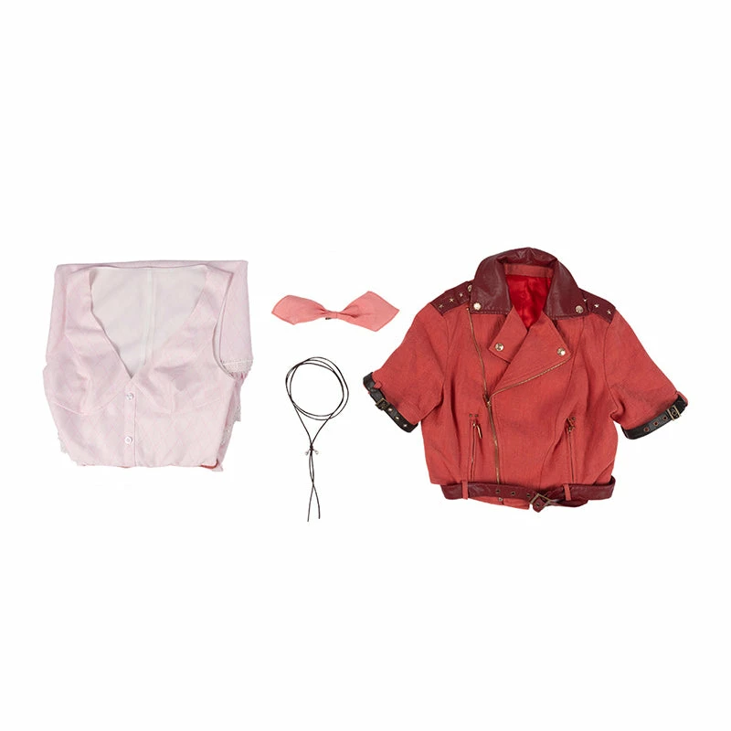 Auscosplay Final Fantasy VII Aerith Gainsborough Aeris/Alice Cosplay Costume 4 Auscosplay Final Fantasy VII Aerith Gainsborough Aeris/Alice Cosplay Costume