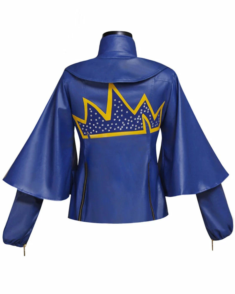 Auscosplay Evie Cosplay Costume Blue Jacket 4 Auscosplay Evie Cosplay Costume Blue Jacket