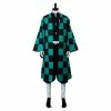 Auscosplay Anime Costume Demon Slayer: Kimetsu No Yaiba Kamado Tanjiro Cosplay Costume