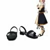 Auscosplay Fairy Tail Etherious Natsu Dragneel Cosplay Shoes Black Sandals Custom Made 1 Auscosplay Fairy Tail Etherious Natsu Dragneel Cosplay Shoes Black Sandals Custom Made