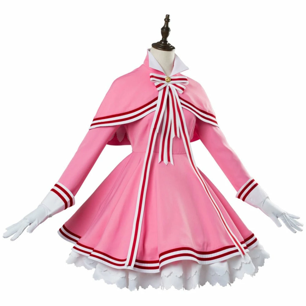 Auscosplay Girls Card Captor Sakura CLEAR CARD KINOMOTO SAKURA Cosplay Costume 4 Auscosplay Girls Card Captor Sakura CLEAR CARD KINOMOTO SAKURA Cosplay Costume