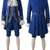 Auscosplay Prince & Princess Costume New Prince Beast Adam Cosplay Costume
