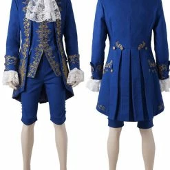 Auscosplay Prince & Princess Costume New Prince Beast Adam Cosplay Costume
