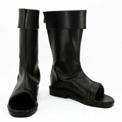 Auscosplay Naruto Uzumaki Boruto Black Cosplay Shoes Japanese Anime Boots Naruto Costumes