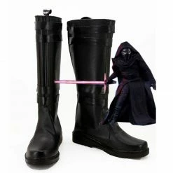 Auscosplay Star Wars 7 The Force Awakens Kylo Ren Boots Moive Jedi Cosplay Shoes