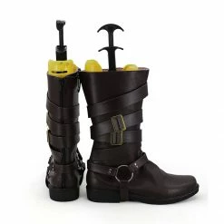 Auscosplay Devil May Cry 5 Dante Cosplay Shoes Brown Boots