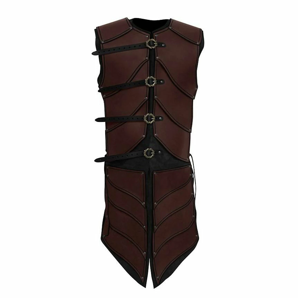 Auscosplay Mens Medieval Renaissance Vest Sleeveless Jacket 6 Auscosplay Mens Medieval Renaissance Vest Sleeveless Jacket
