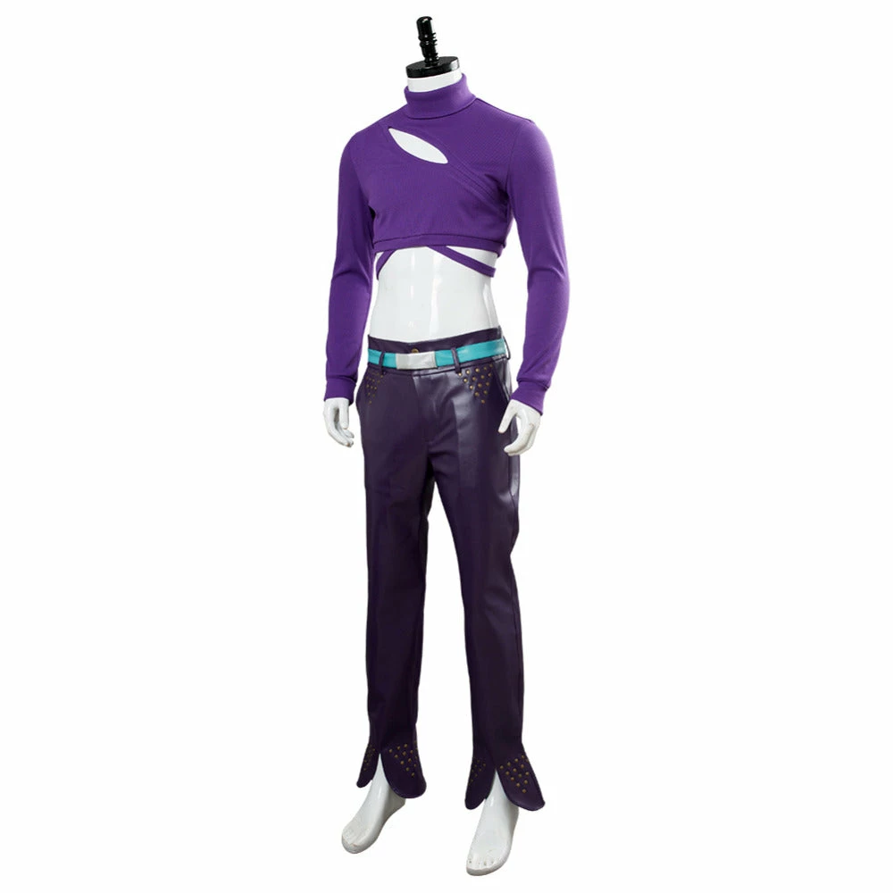 Auscosplay JoJo's Bizarre Adventure Diavolo Golden Wind Cosplay Costume Anime Costume 4 Auscosplay JoJo's Bizarre Adventure Diavolo Golden Wind Cosplay Costume Anime Costume