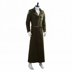 Auscosplay Attack On Titan 3 Trench Eren Jaeger Coat Cosplay Costume
