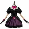 Auscosplay OW D.VA DVA Hana Song Cosplay Costume Black Cat Officer Dress 1 Auscosplay OW D.VA DVA Hana Song Cosplay Costume Black Cat Officer Dress