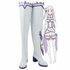 Outlet Auscosplay Store 64 Auscosplay Cosplay Shoes Re Life In A Different World From Zero Emilia Stiefel Cosplay Boots Shoes