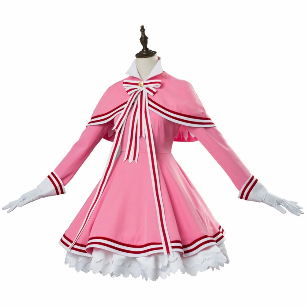 Auscosplay Girls Card Captor Sakura CLEAR CARD KINOMOTO SAKURA Cosplay Costume 5 Auscosplay Girls Card Captor Sakura CLEAR CARD KINOMOTO SAKURA Cosplay Costume