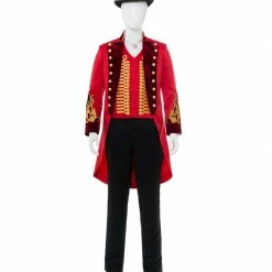 Auscosplay Movie Costume The Greatest Showman P.T. Barnum Cosplay Costume