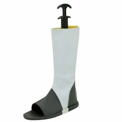 Auscosplay Naruto Akatsuki Deidara Shoes Cosplay White Boots Custom Made