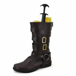 Auscosplay Devil May Cry 5 Dante Cosplay Shoes Brown Boots
