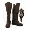 Auscosplay Assassins Creed Ezio Cosplay Boots Men Party Shoes Custom Made Assassin's Creed Costumes