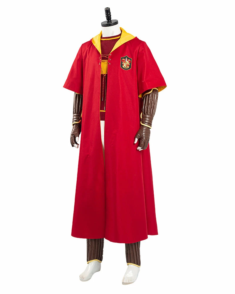 Auscosplay Movie Costume Quidditch Cosplay Costume Red Outfits 6 Auscosplay Movie Costume Quidditch Cosplay Costume Red Outfits
