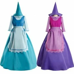 Auscosplay Cinderella Mouse Perla Cosplay Costume For Adult