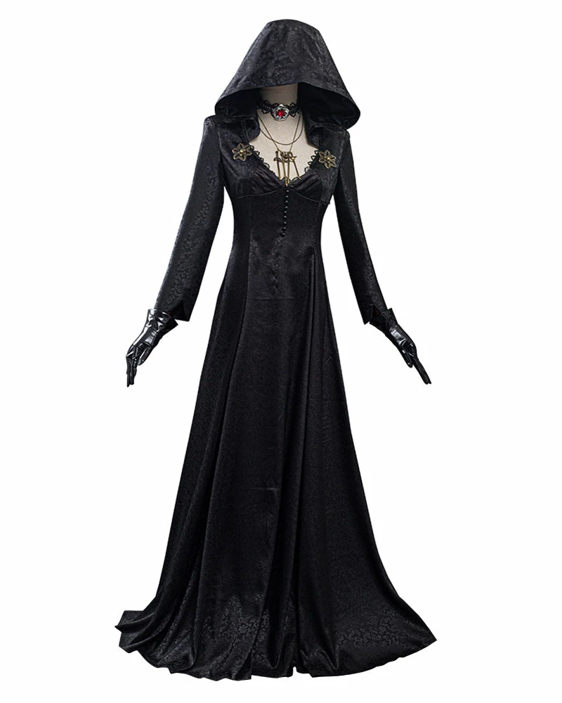 Auscosplay Resident Evil Vampire Lady Village Cosplay Costume 4 Auscosplay Resident Evil Vampire Lady Village Cosplay Costume