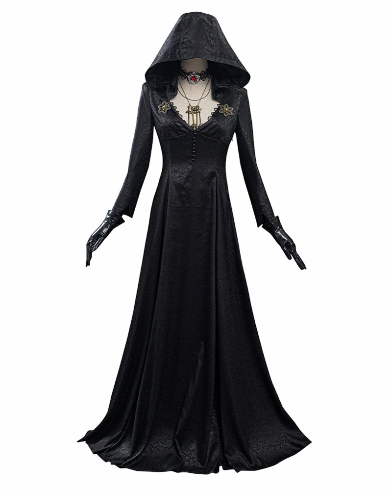 Auscosplay Resident Evil Vampire Lady Village Cosplay Costume 3 Auscosplay Resident Evil Vampire Lady Village Cosplay Costume