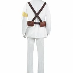 Auscosplay Anime Costume Attack On Titan S4 Marley Eldian Army Cosplay Costume White Uniform