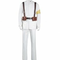 Auscosplay Anime Costume Attack On Titan S4 Marley Eldian Army Cosplay Costume White Uniform