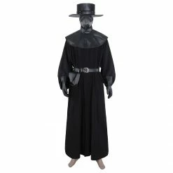 Auscosplay Movie Costume Steampunk Plague Doctor Cosplay Costume Outfit