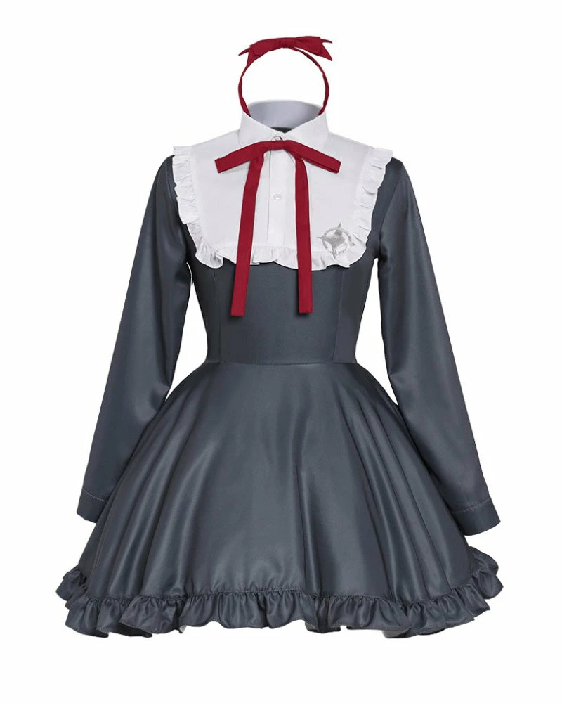 Auscosplay Anime Costume Danganronpa Monaca Towa Cosplay Costume Dress 3 Auscosplay Anime Costume Danganronpa Monaca Towa Cosplay Costume Dress