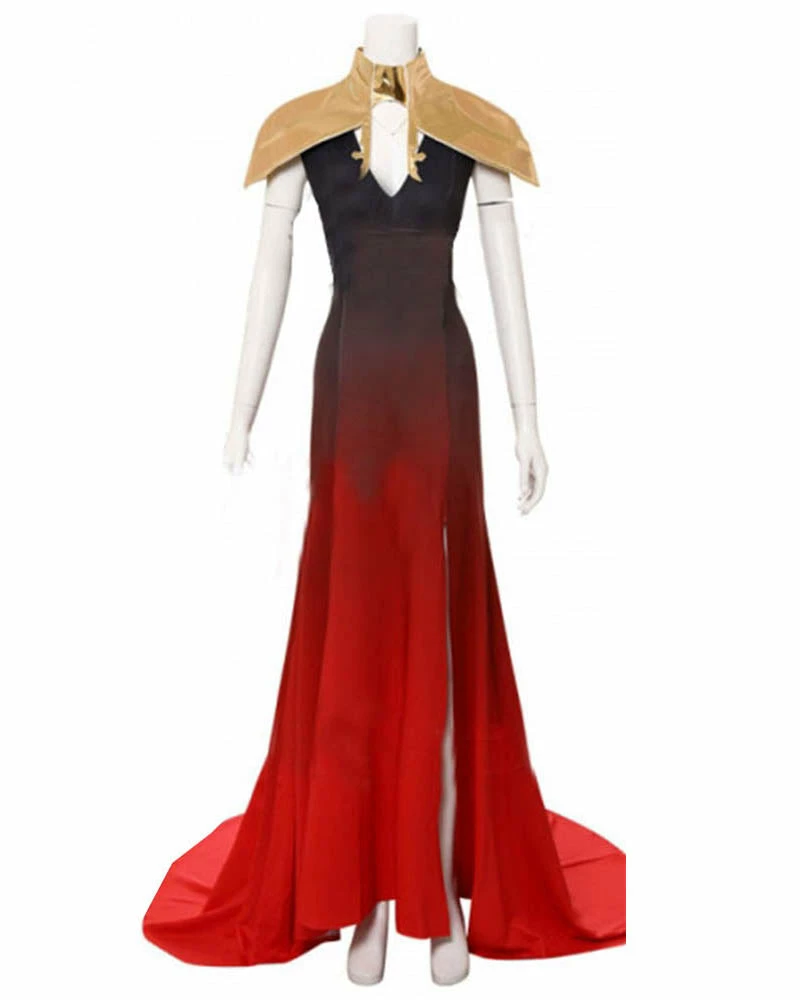 Auscosplay Castlevania Carmilla Cosplay Costume Red Dress 7 Auscosplay Castlevania Carmilla Cosplay Costume Red Dress