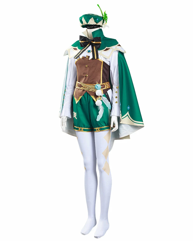 Auscosplay Genshin Impact Venti Cosplay Costume 6 Auscosplay Genshin Impact Venti Cosplay Costume