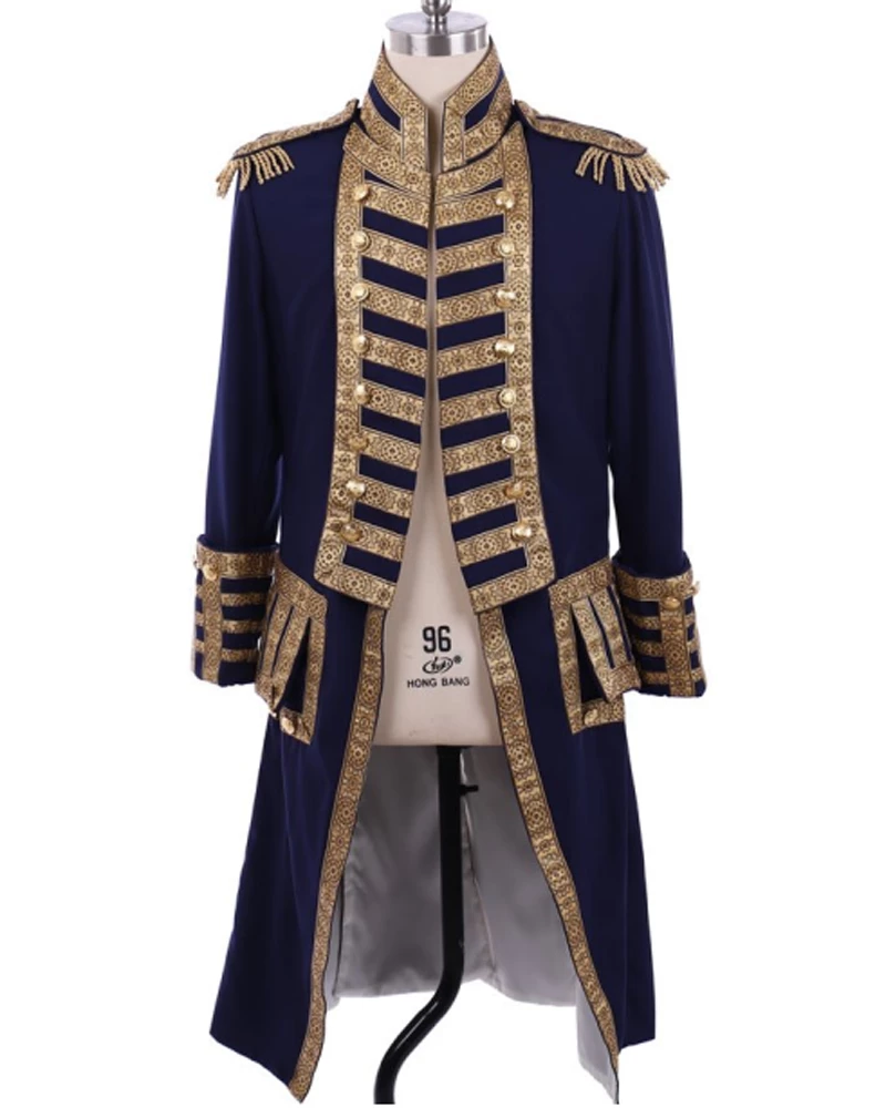 Auscosplay Mens 18th Century Tuxedo Royal Military Costume Colonial Jacket Medieval Renaissance Costumes 3 Auscosplay Mens 18th Century Tuxedo Royal Military Costume Colonial Jacket Medieval Renaissance Costumes