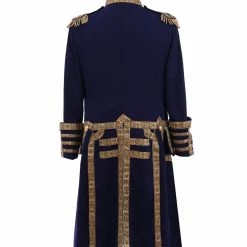 Auscosplay Mens 18th Century Tuxedo Royal Military Costume Colonial Jacket Medieval Renaissance Costumes