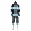 Auscosplay Anime Costume Firefighter Fire Force Shinra Kusakabe Cosplay Costume