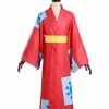 Auscosplay Anime Costume One Piece Wano Country Monkey D. Luffy Kimono Cosplay Costume