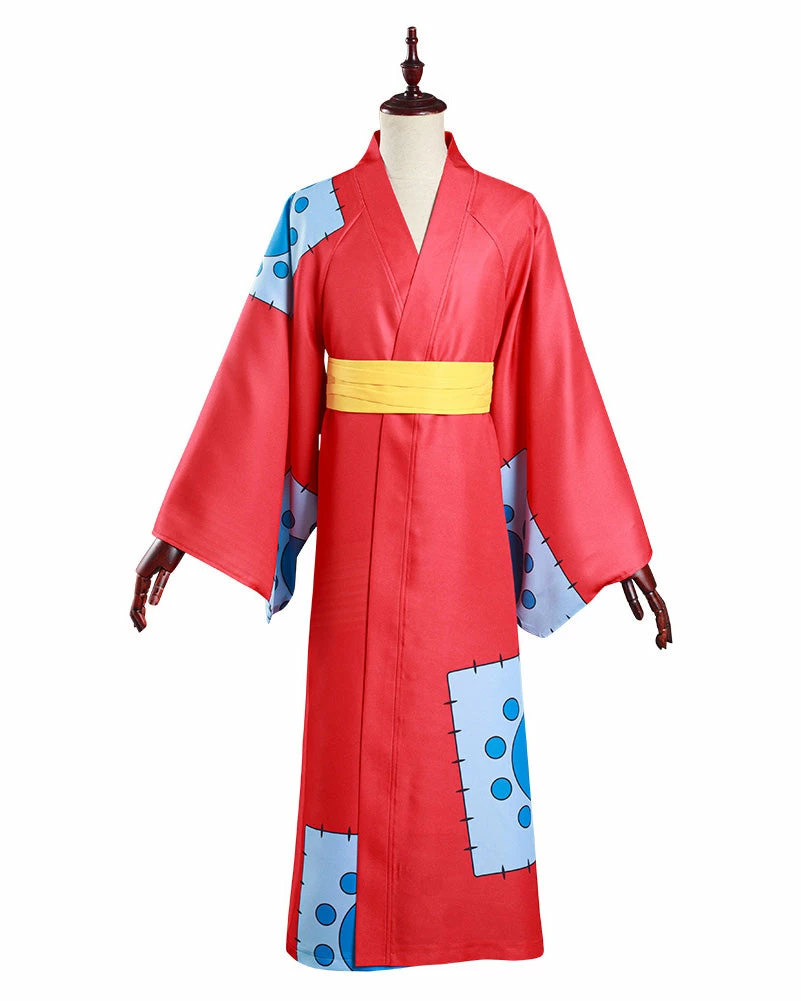 Auscosplay Anime Costume One Piece Wano Country Monkey D. Luffy Kimono Cosplay Costume 3 Auscosplay Anime Costume One Piece Wano Country Monkey D. Luffy Kimono Cosplay Costume