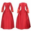 Auscosplay Movie Costume Hamilton Maria Reynolds Dress Women Costume 2 Auscosplay Movie Costume Hamilton Maria Reynolds Dress Women Costume
