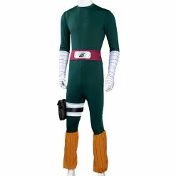 Auscosplay NARUTO Rock Lee Cosplay Costume Jumpsuit Outfit Anime Costume