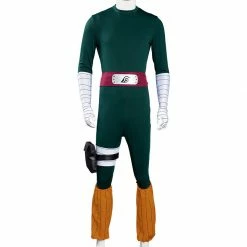 Auscosplay NARUTO Rock Lee Cosplay Costume Jumpsuit Outfit Anime Costume