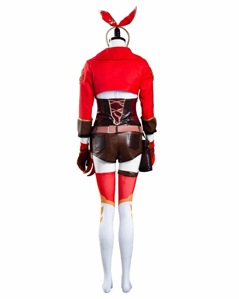 Auscosplay Genshin Impact Amber Cosplay Costume 4 Auscosplay Genshin Impact Amber Cosplay Costume