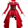 Auscosplay Takt Op Destiny Cosplay Costume Red Dress 2 Auscosplay Takt Op Destiny Cosplay Costume Red Dress