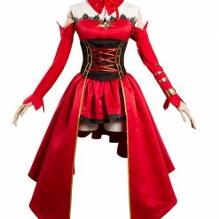 Auscosplay Takt Op Destiny Cosplay Costume Red Dress