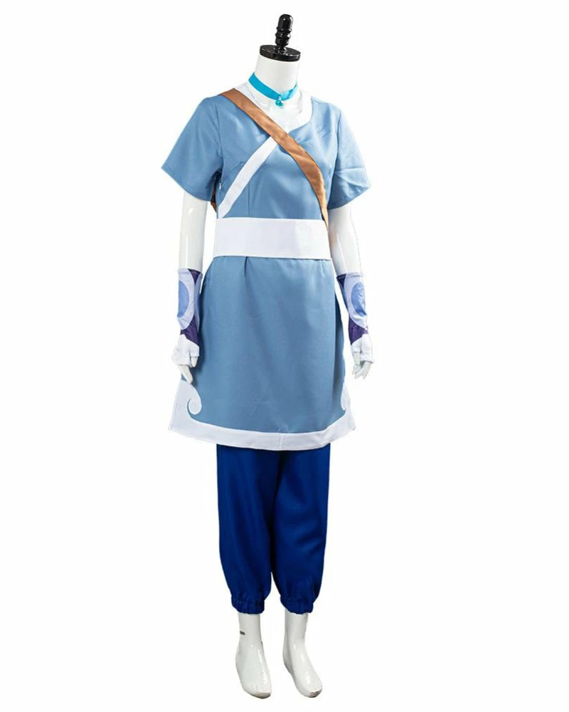 Auscosplay Avatar The Last Airbender Katara Cosplay Costume Kid Adult Suit Anime Costume 5 Auscosplay Avatar The Last Airbender Katara Cosplay Costume Kid Adult Suit Anime Costume