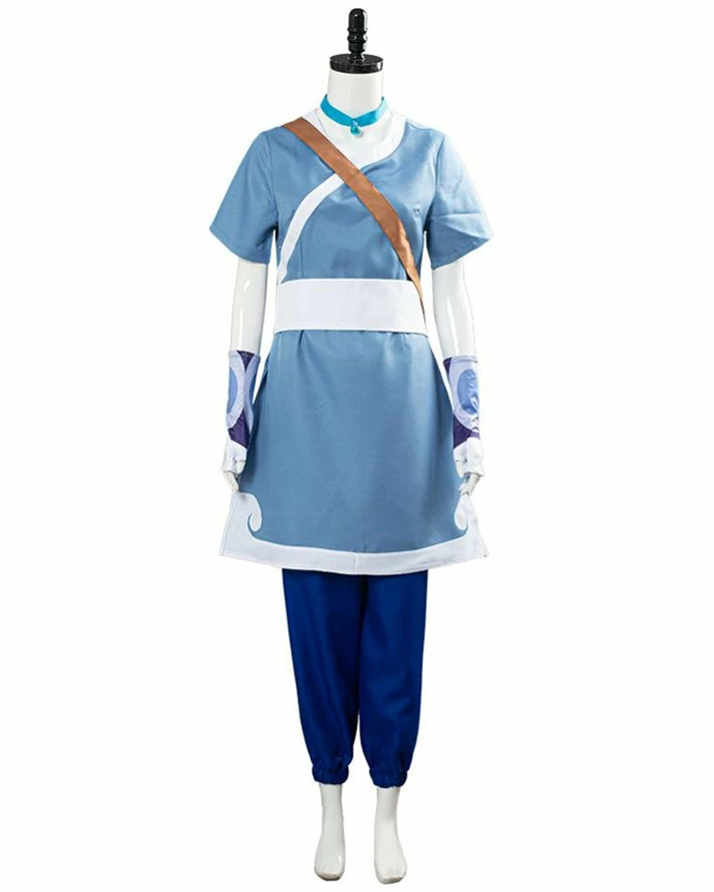 Auscosplay Avatar The Last Airbender Katara Cosplay Costume Kid Adult Suit Anime Costume 4 Auscosplay Avatar The Last Airbender Katara Cosplay Costume Kid Adult Suit Anime Costume