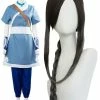 Auscosplay Avatar The Last Airbender Katara Cosplay Costume Kid Adult Suit Anime Costume