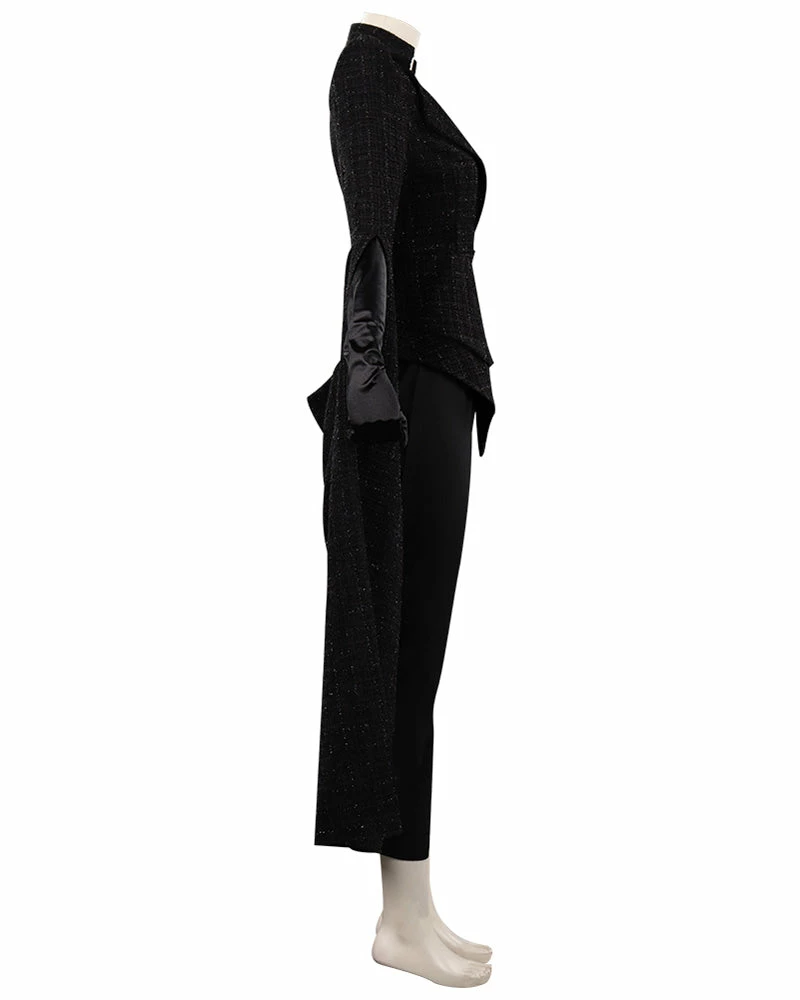 Auscosplay Movie Costume Cruella Cosplay Costume Black Outfit 8 Auscosplay Movie Costume Cruella Cosplay Costume Black Outfit