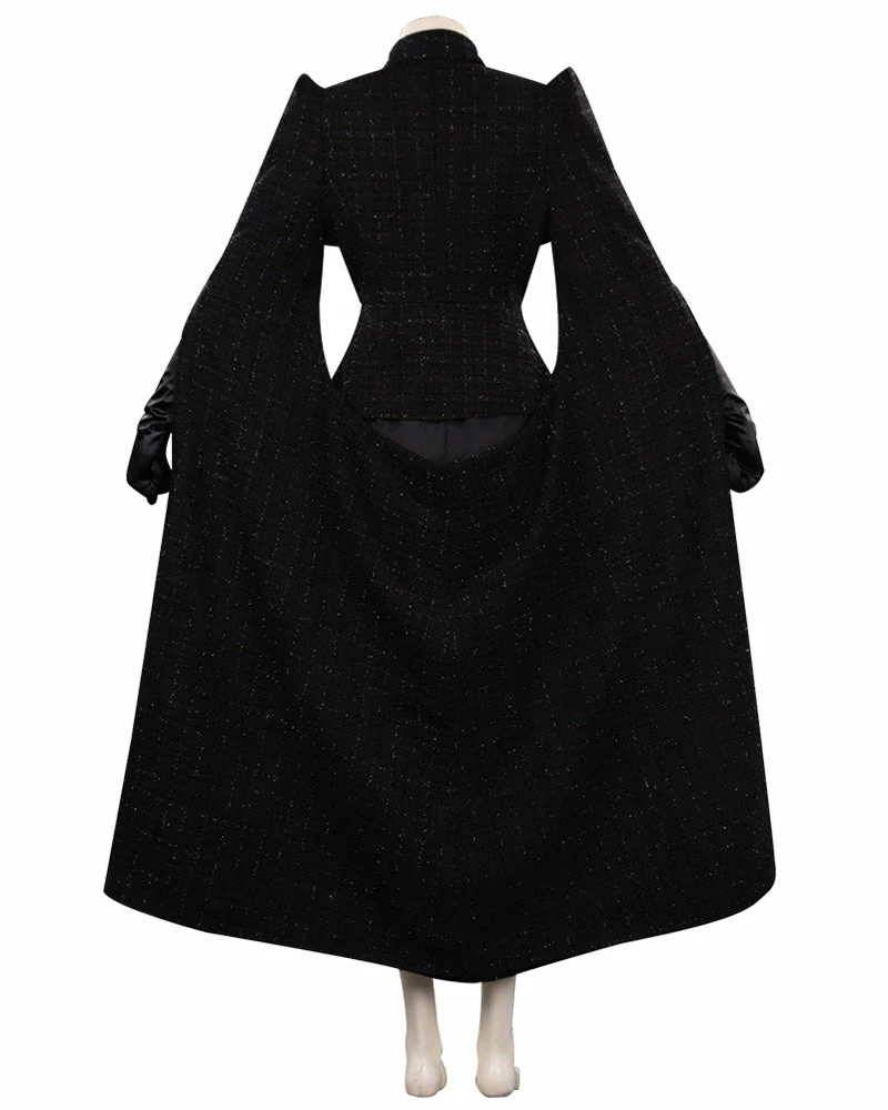 Auscosplay Movie Costume Cruella Cosplay Costume Black Outfit 4 Auscosplay Movie Costume Cruella Cosplay Costume Black Outfit