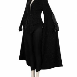 Auscosplay Movie Costume Cruella Cosplay Costume Black Outfit 12 Auscosplay Movie Costume Cruella Cosplay Costume Black Outfit