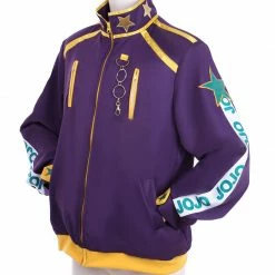 Auscosplay JoJo's Bizarre Jotaro Kujo Jacket Coat Cosplay Costume