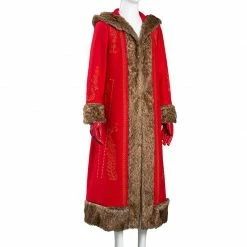 Auscosplay The Christmas Chronicles 2 Mrs. Claus Cosplay Costume Women Coat